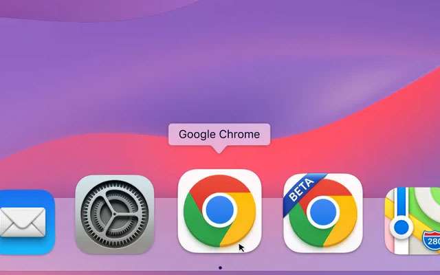 Il nuovo logo di Chrome su macOS