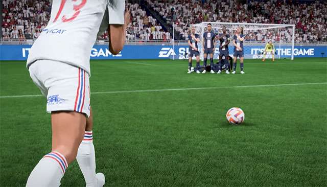 In FIFA 23 sarà possibile posizionare il coccodrillo dietro la barriera, sui calci di punizione