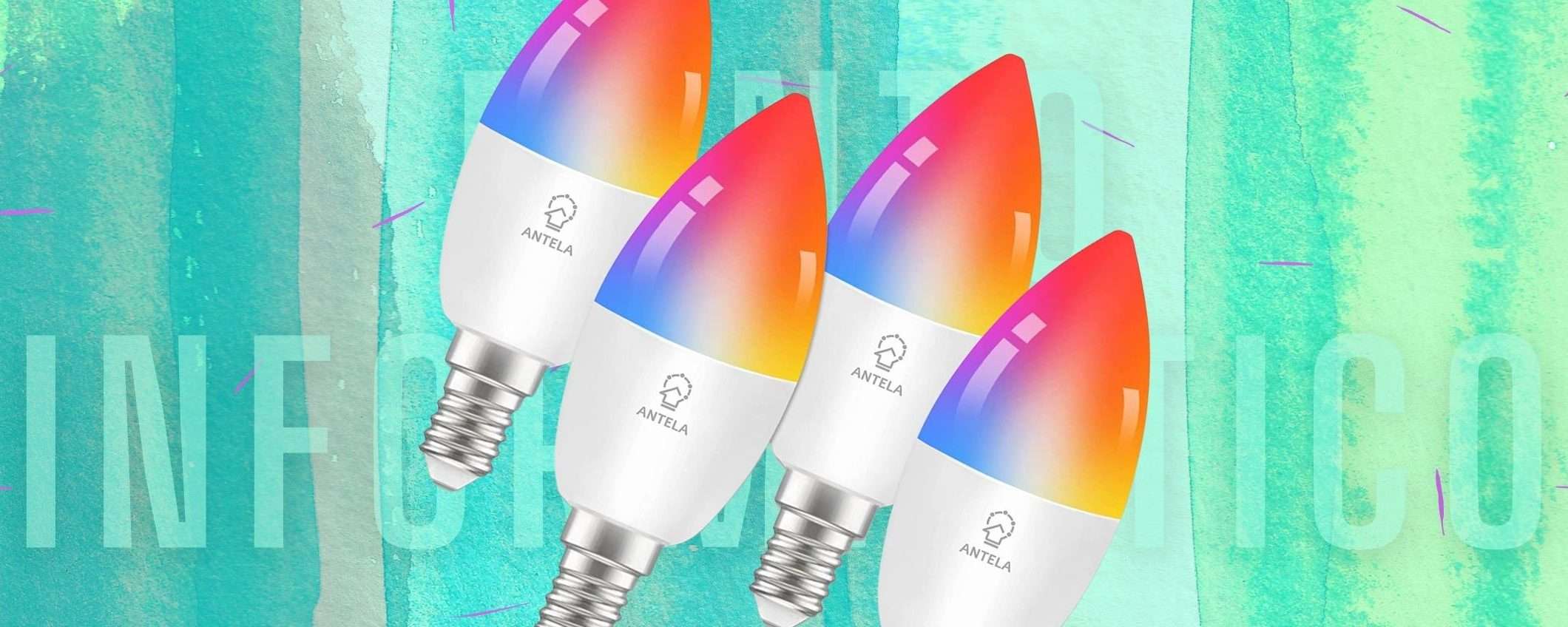 Lampadine SMART E14, con questo pacco da 4 il risparmio è EXTRA