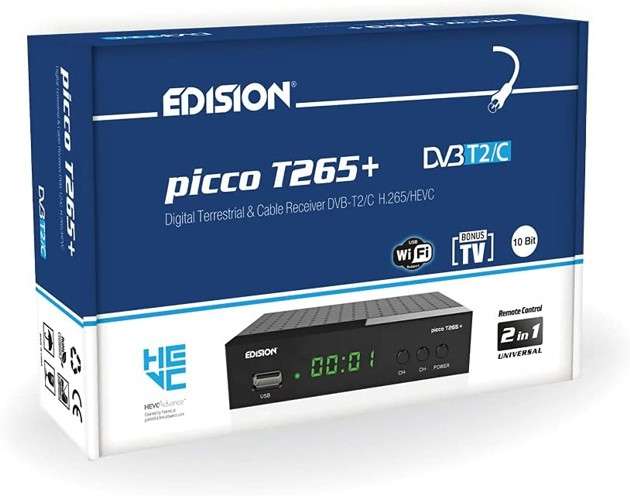 Decoder DVB-T2 PICCO T265+