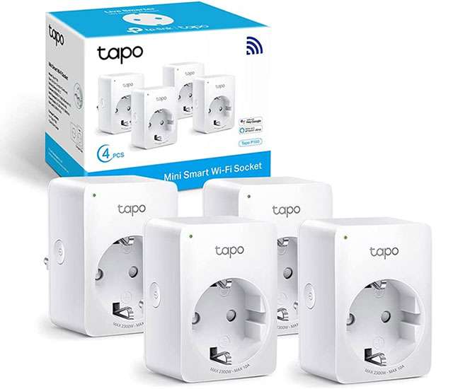 TP-Link Tapo P100: il bundle con quattro prese smart WiFi