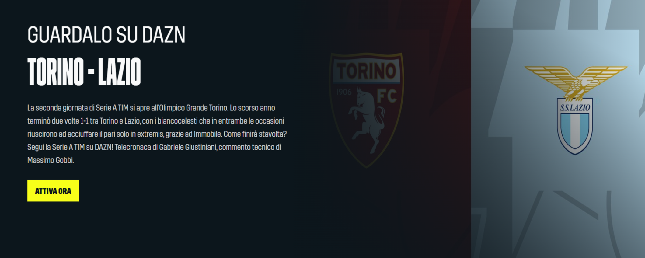 Torino-Lazio: dove vederla in streaming