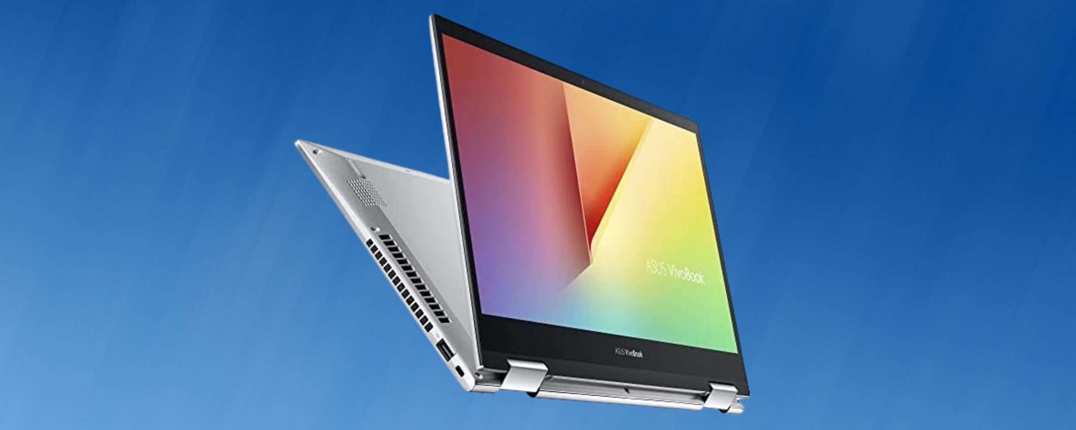 ASUS VivoBook Flip, ideale per studio e lavoro: 250€ di sconto su Amazon