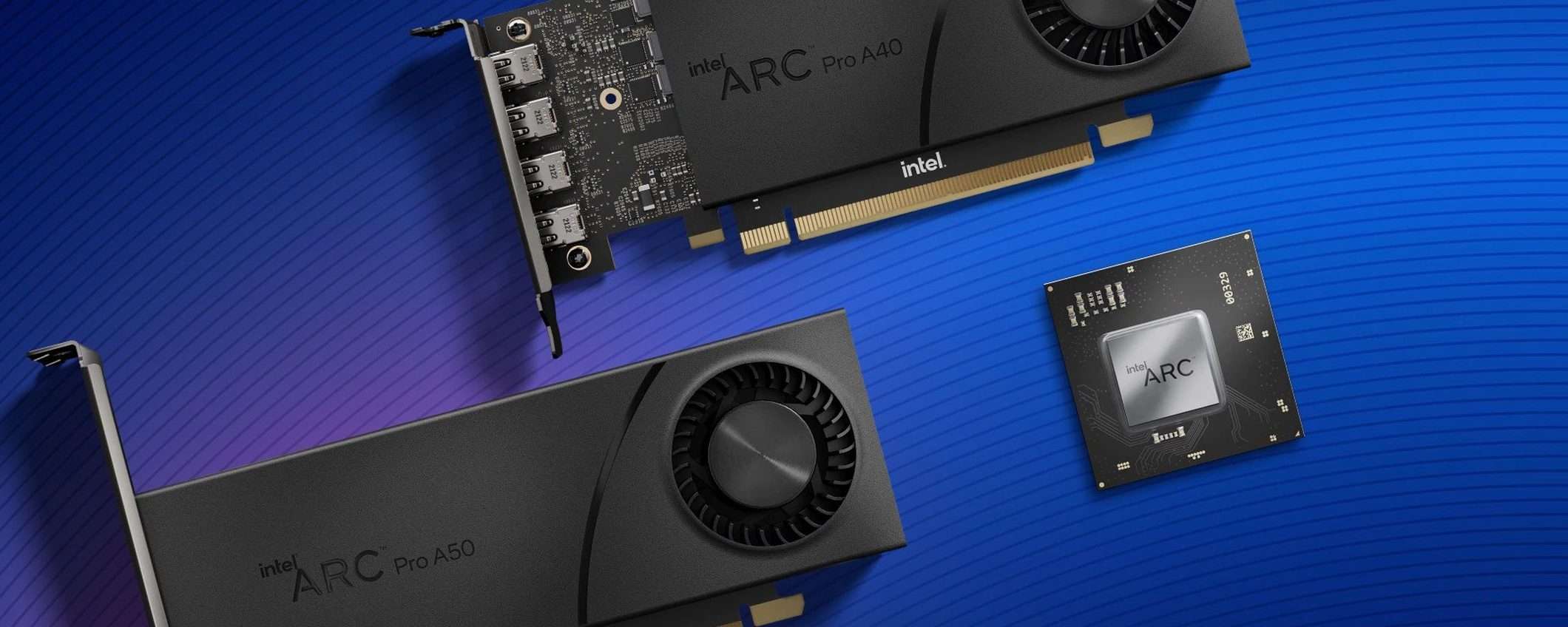 Intel annuncia tre GPU Arc per workstation
