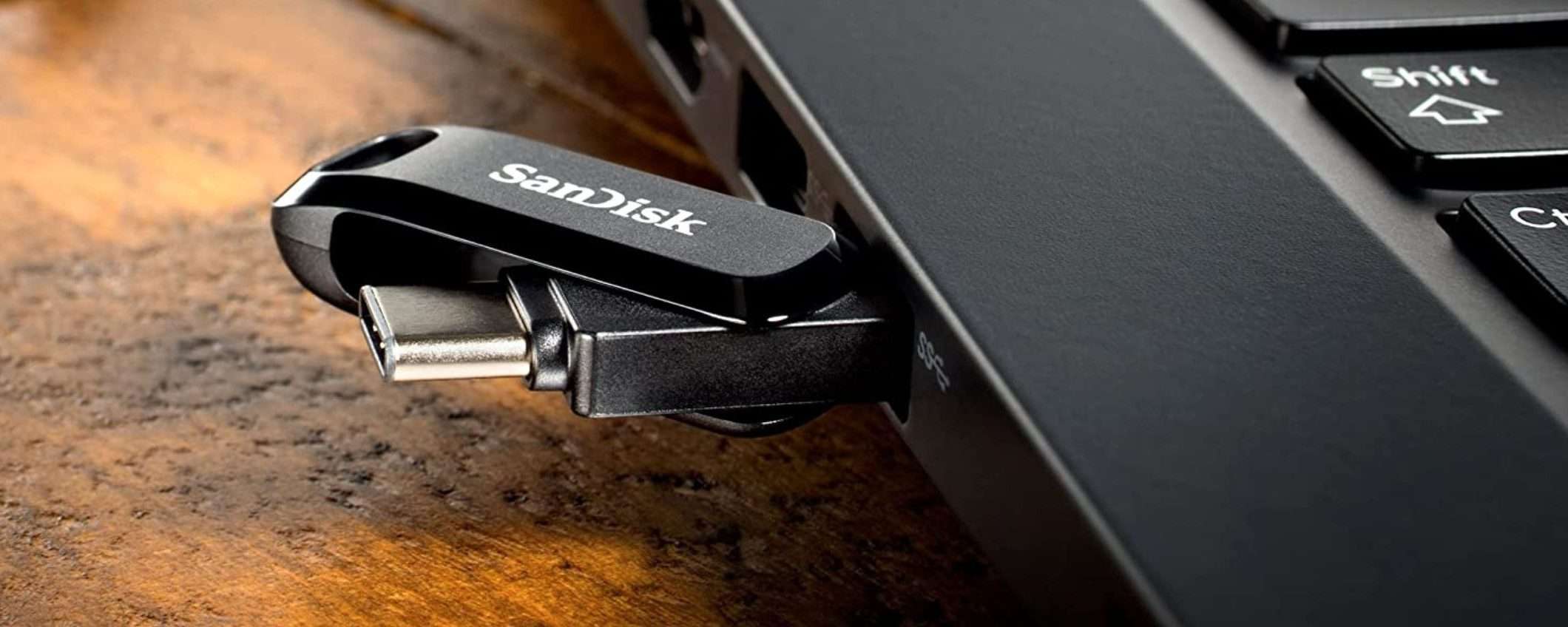 Pen Drive USB-C 2-in-1 da 256 GB: solo 36€ con lo sconto Amazon