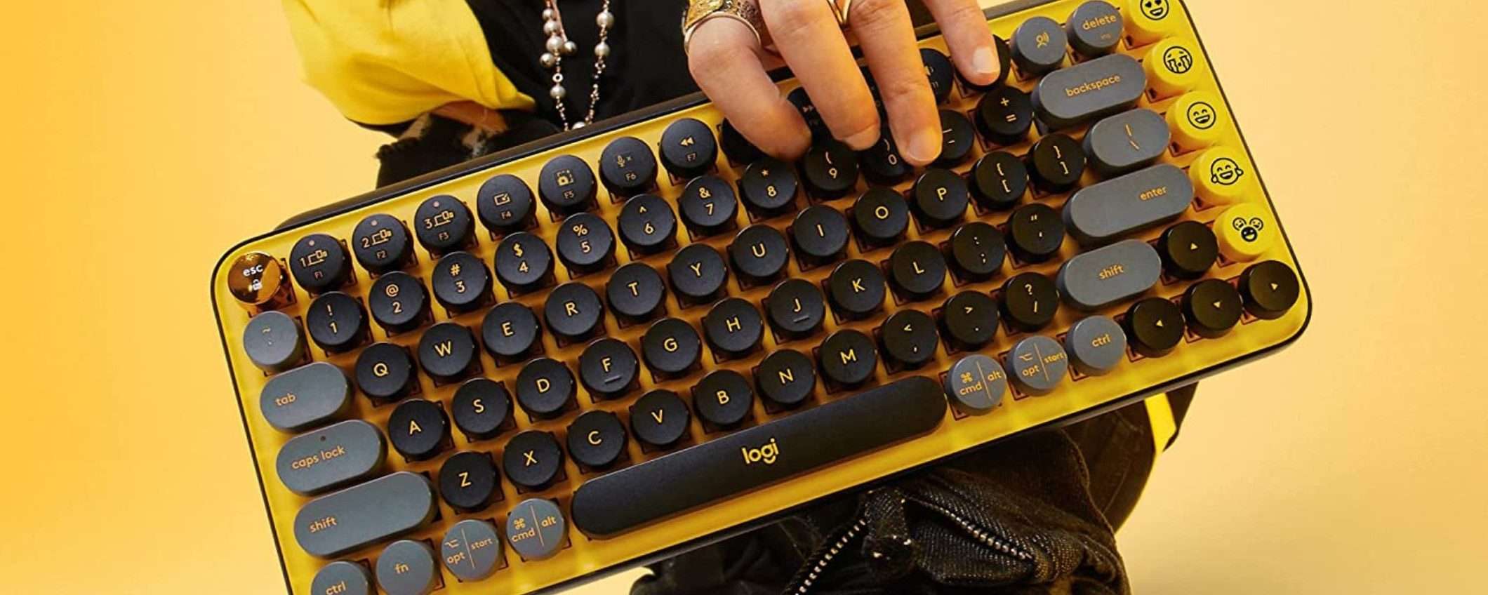 Tastiera meccanica bluetooth Logitech Pop: 31% di sconto su Amazon