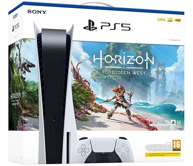Il bundle con PS5 Standard Edition e Horizon Forbidden West