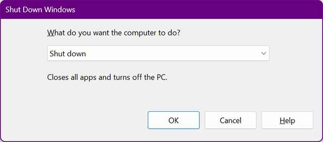 La possibile nuova finestra di dialogo per lo spegnimento di Windows 11