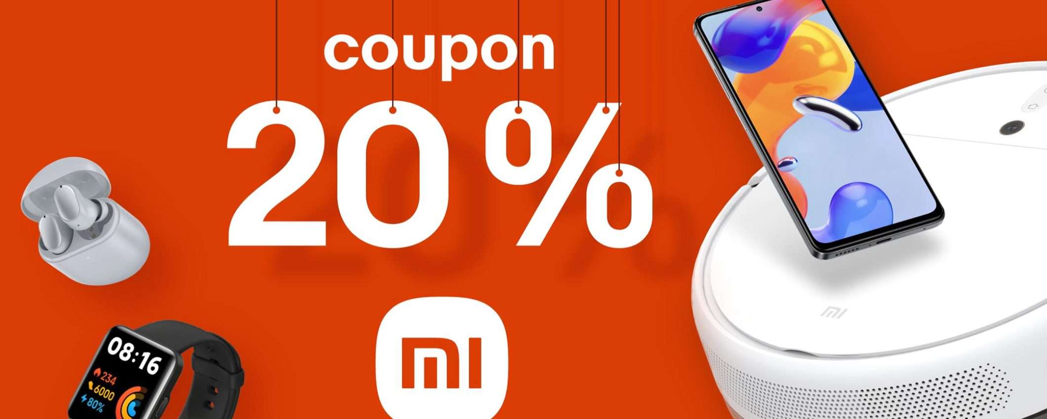 Xiaomi Days: coupon del 20% su smartphone e accessori