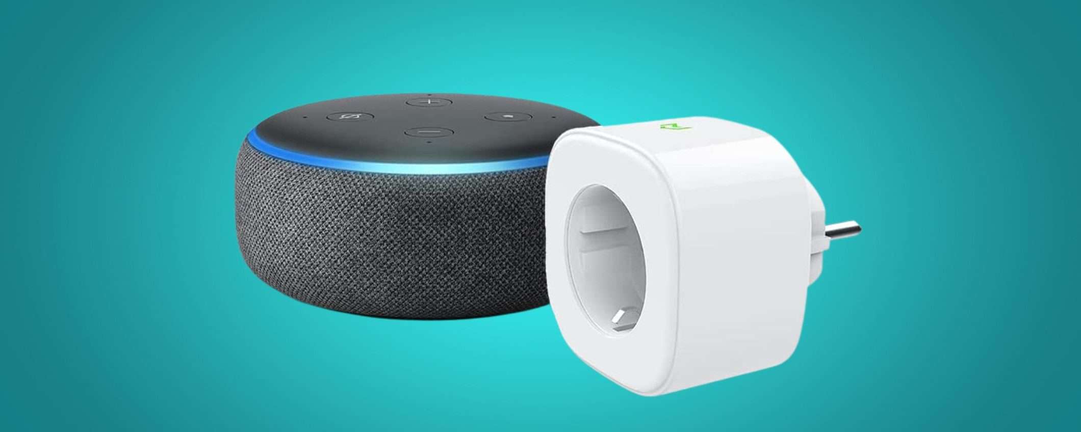 Echo Dot 3 + presa smart: solo 22 euro su Amazon