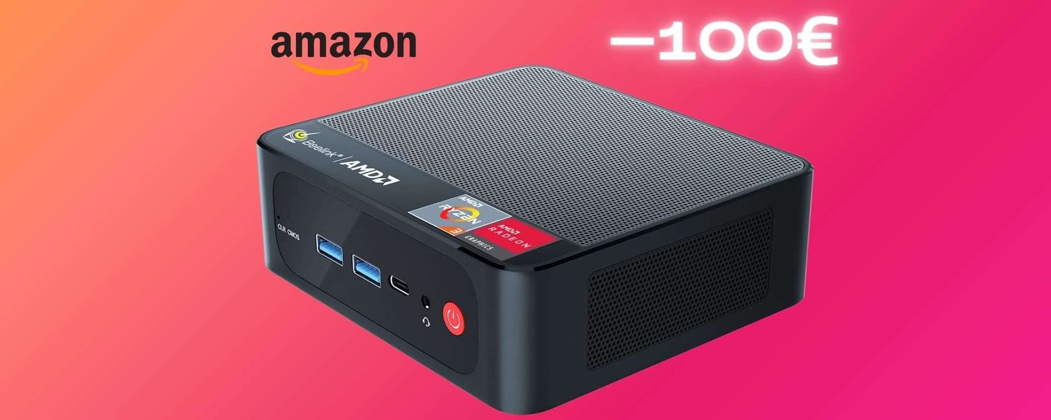 Mini PC con W11, Ryzen3, 8GB RAM e 256GB SSD: FOLLIA Amazon