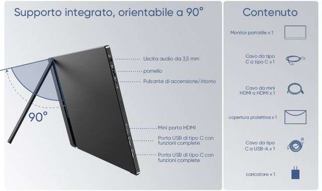 Monitor portatile ultrasottile