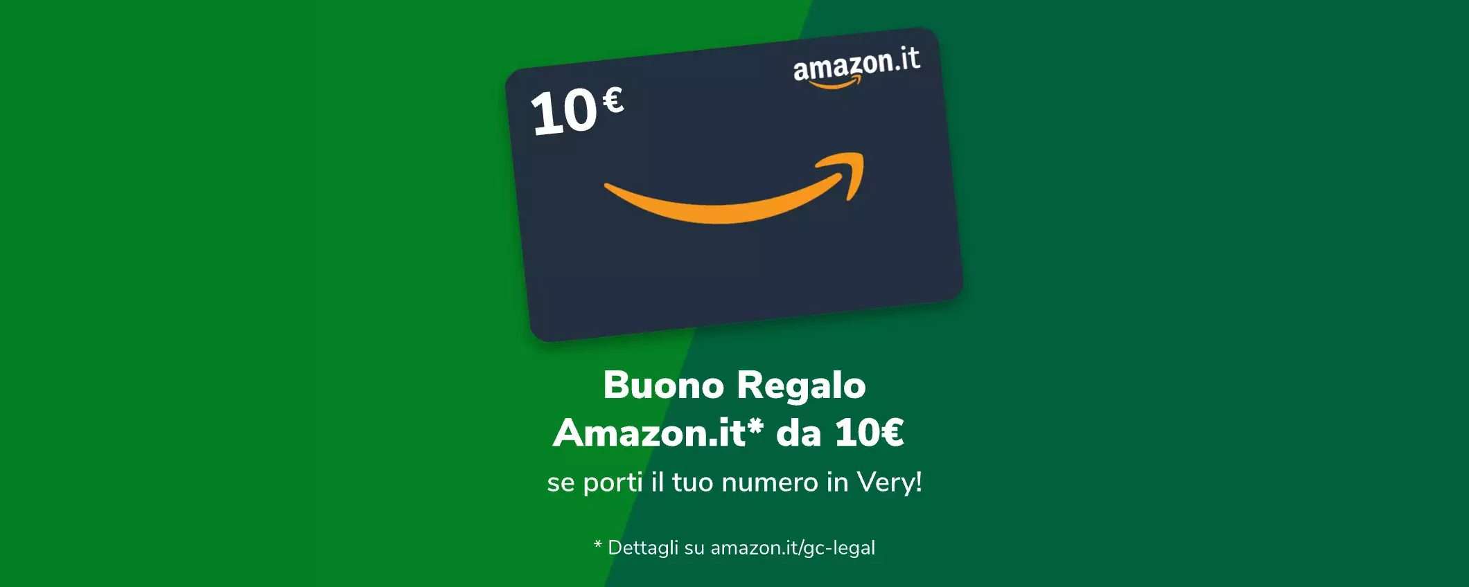 Very Mobile ripropone il buono Amazon da 10 euro per i nuovi clienti