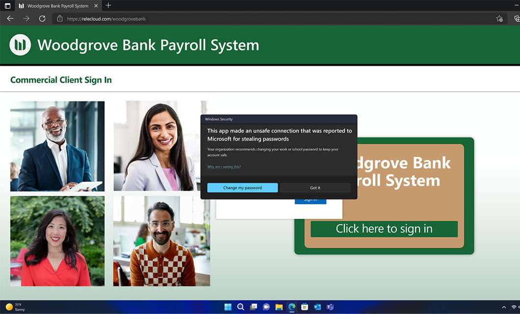 Windows 11 2022 Update, protezione avanzata dal phishing