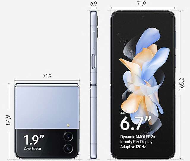 Lo smartphone pieghevole Samsung Galaxy Z Flip4