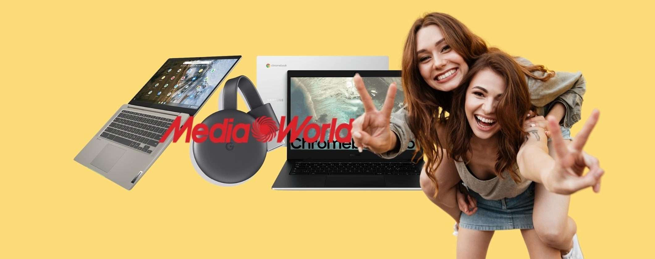 Volantino MediaWorld: con Chromebook Days tante offerte Chrome OS