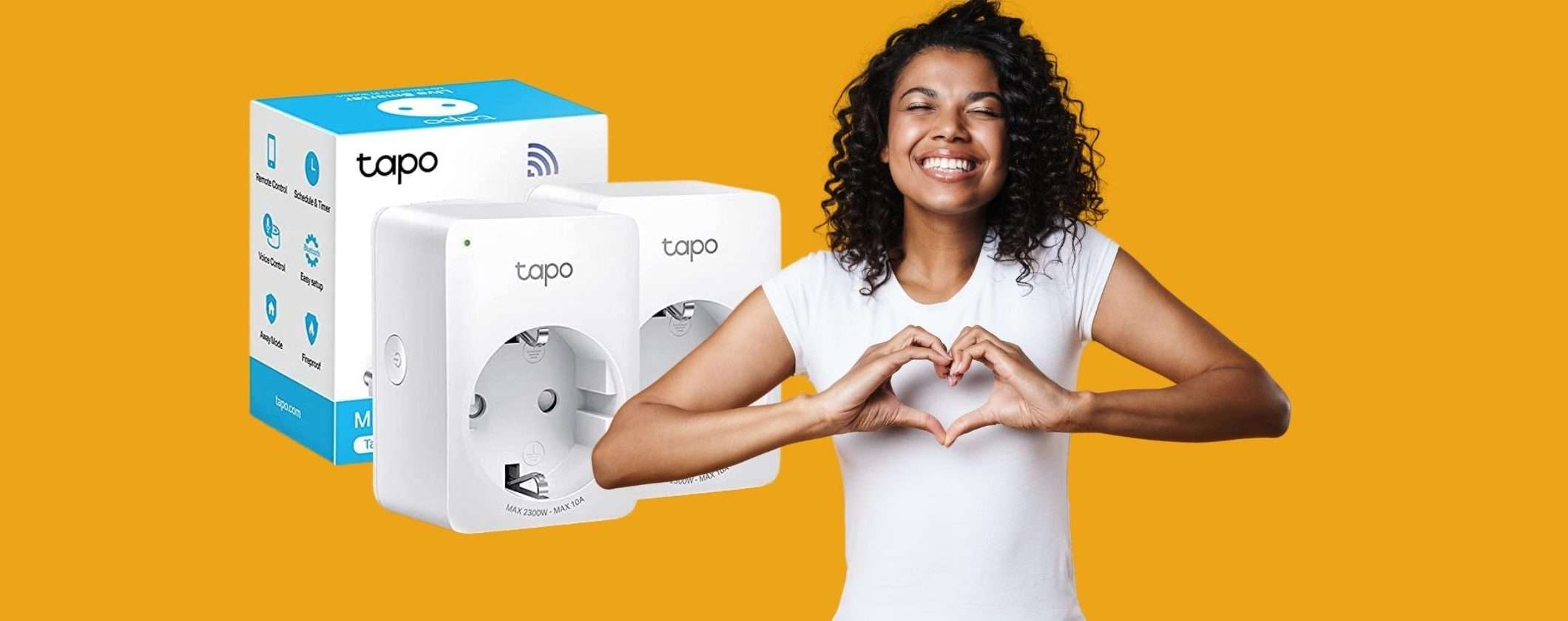 L'offerta da non perdere: 2 mini prese Smart Tapo P105 a prezzo WOW