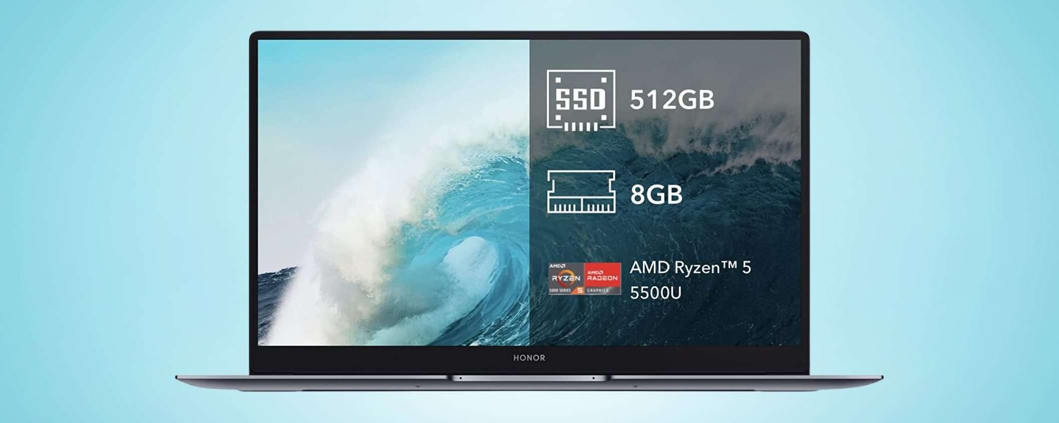 Honor MagicBook 15: è ancora Prime Day, crollo al minimo storico (-300€)