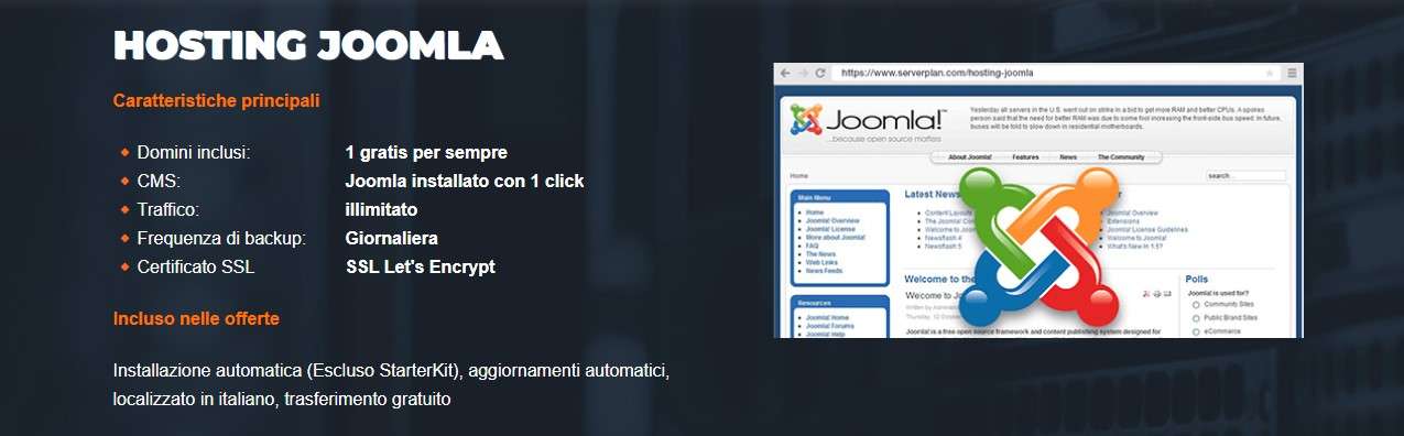 Hosting Joomla Serverplan