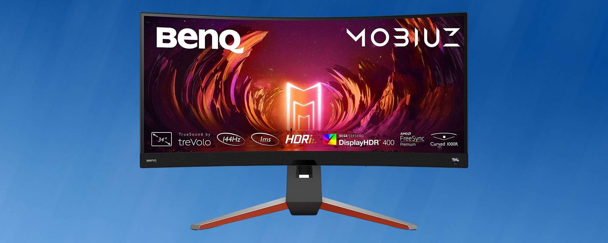 Monitor da gaming curvo BenQ con 300€ di sconto: FOLLIA Amazon