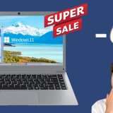 Notebook con W11, 12+256GB: lo sconto FOLLIA è su Amazon (-630€)