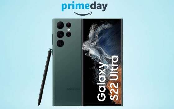 Galaxy S22 Ultra 256 GB: sconto FOLLE con le offerte Prime Day