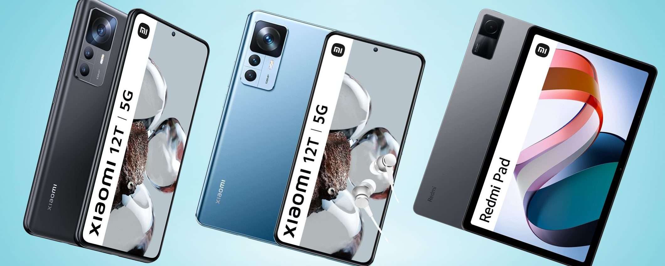 Xiaomi 12T, 12T Pro e Redmi Pad: prenotali ADESSO su Amazon