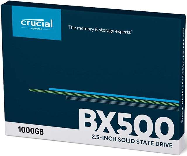L'unità SSD da 1 TB della linea Crucial BX500