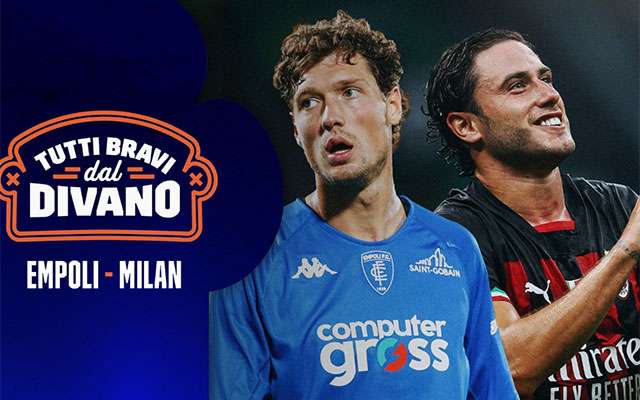Empoli-Milan (Serie A) in diretta streaming su DAZN