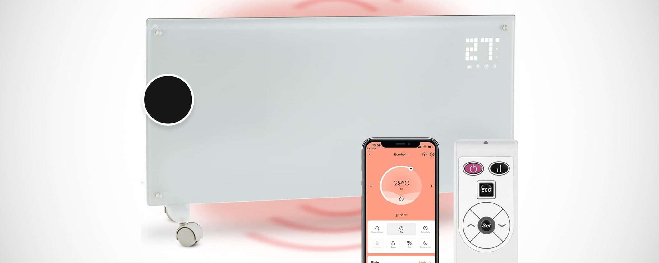 Stufa elettrica smart a basso consumo: -50€ su Amazon