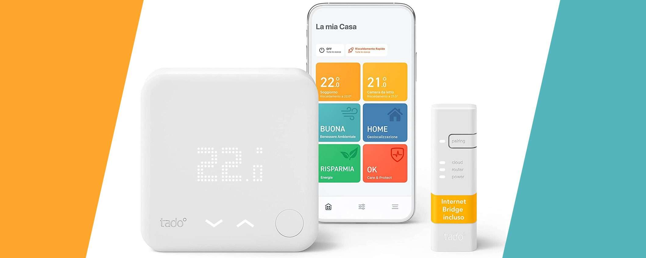 tado° Kit Base per risparmio energetico: sconto 90€
