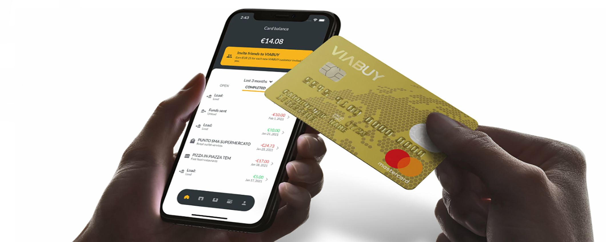 VIABUY: la carta MasterCard senza conto corrente