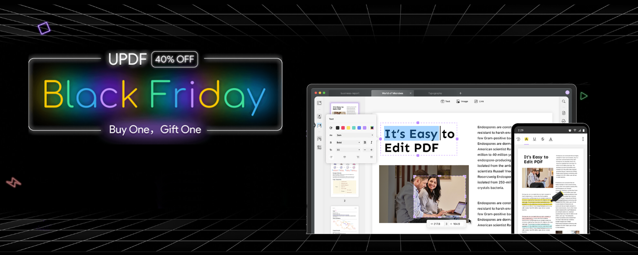 Modificare facilmente i PDF con UPDF PDF Editor (40% sconto)