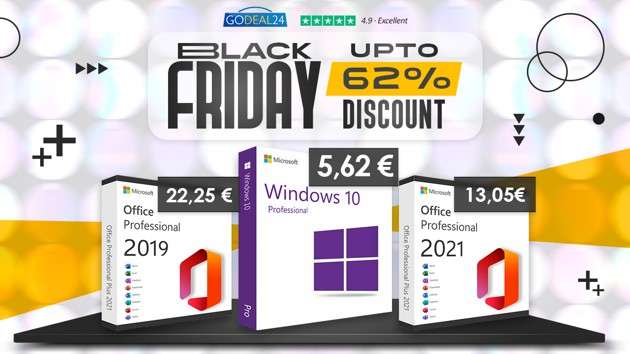 Black Friday GoDeal24: licenze software a basso costo