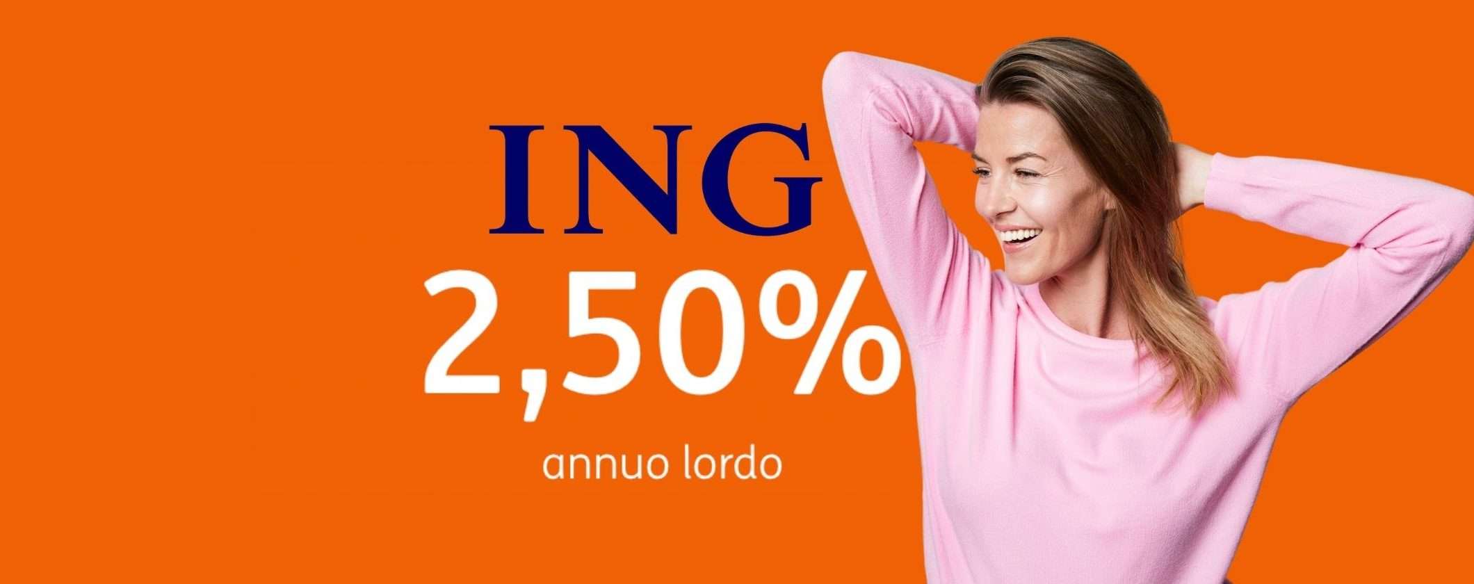 ING regala il 2,50% lordo (ma ancora per poco)