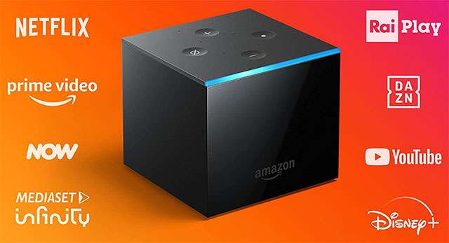 Il set-top box Fire TV Cube di Amazon
