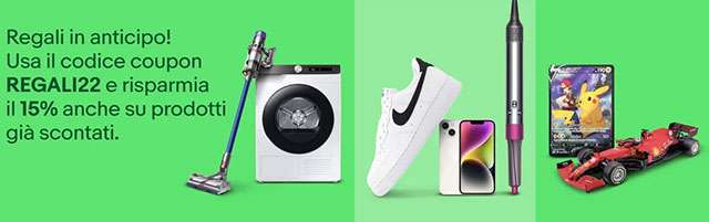 Promozione: eBay, regali in anticipo