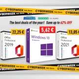 Black Friday e Cyber Week: Windows 10 a 5,65€ e Office 2021 a 13,05€