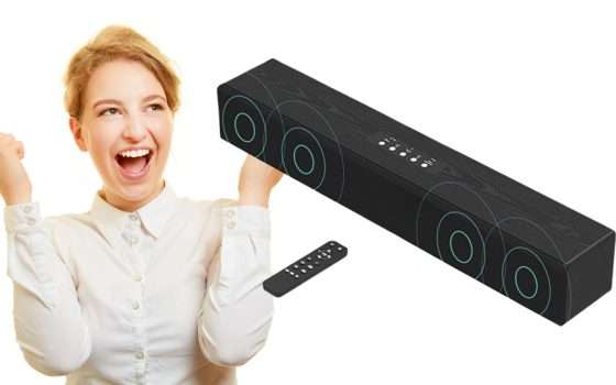 Soundbar in errore di prezzo: su Amazon a 16€