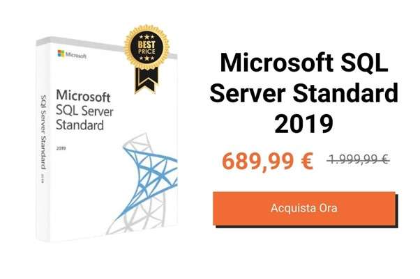 Acquistare Microsoft SQL Server Standard 2019