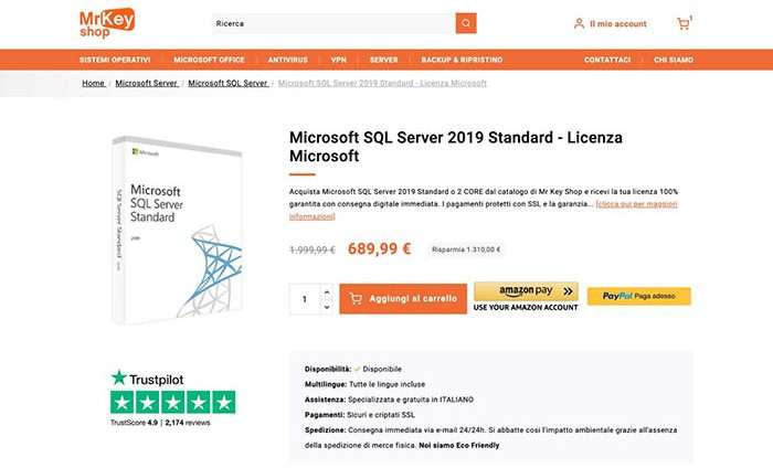Acquistare SQL Server Mr Key Shop
