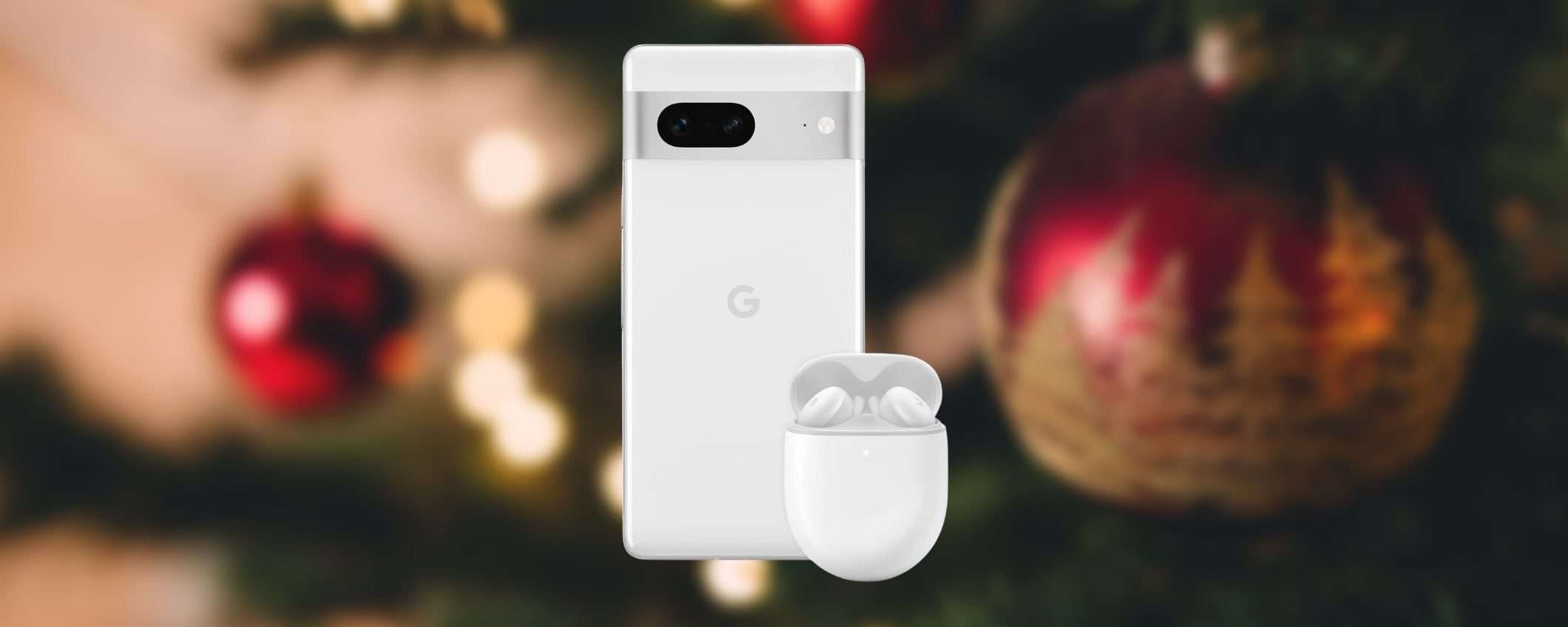 Pixel 7 con auricolari Buds in regalo: offerta Amazon per Natale