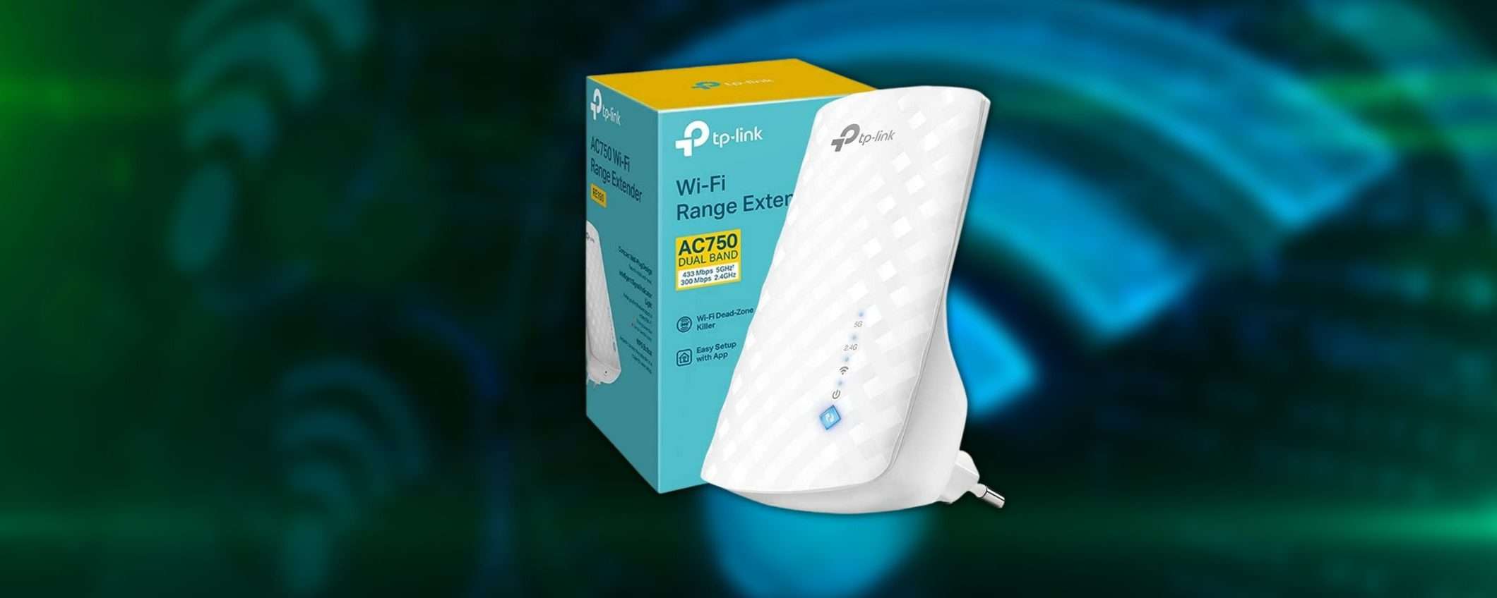Ripetitore WiFi TP-Link: perfetto e veloce, in offerta a 19 euro