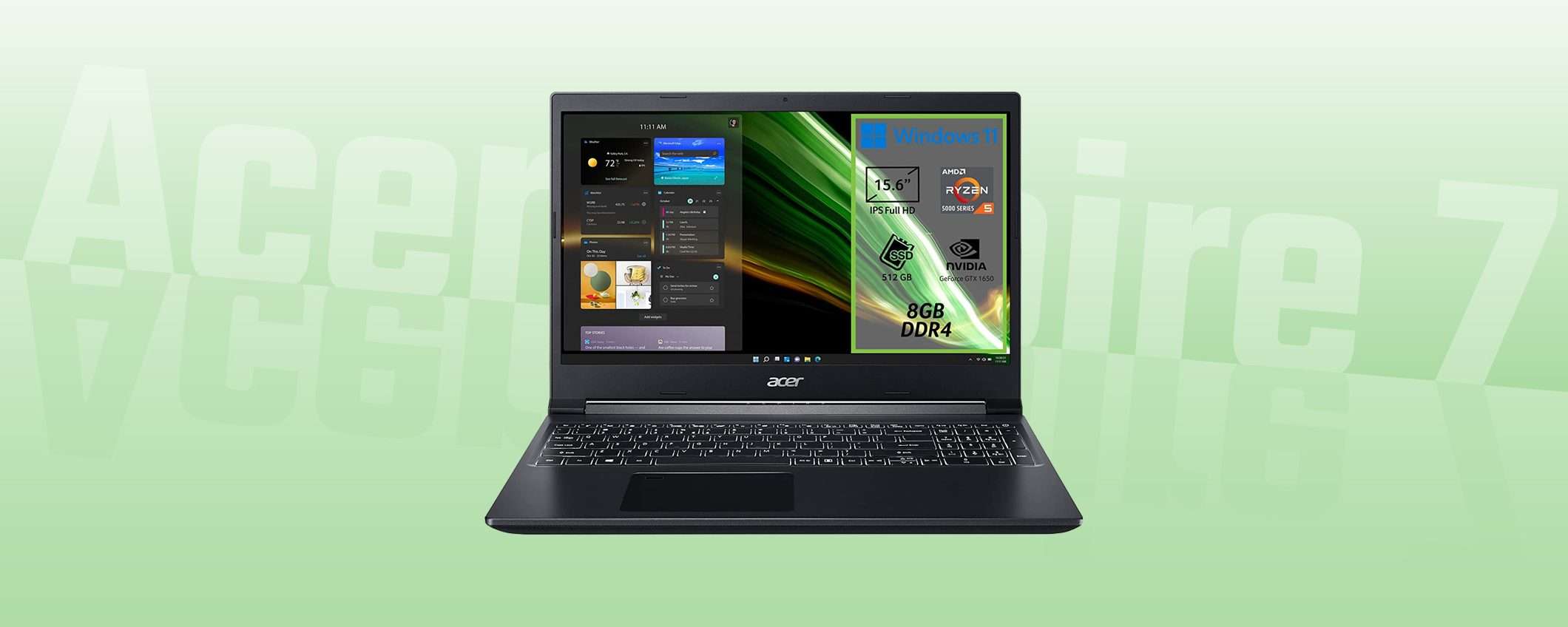 PC gaming portatile: Acer Aspire 7 (GTX 1650) a -120€