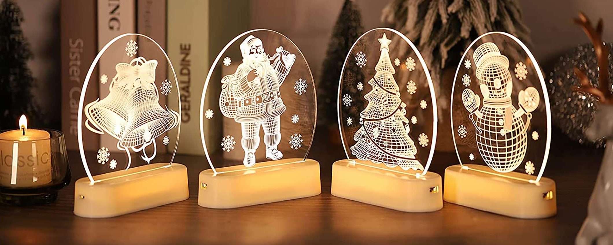 Idea regalo per Natale (9,99€): lampada LED 3D