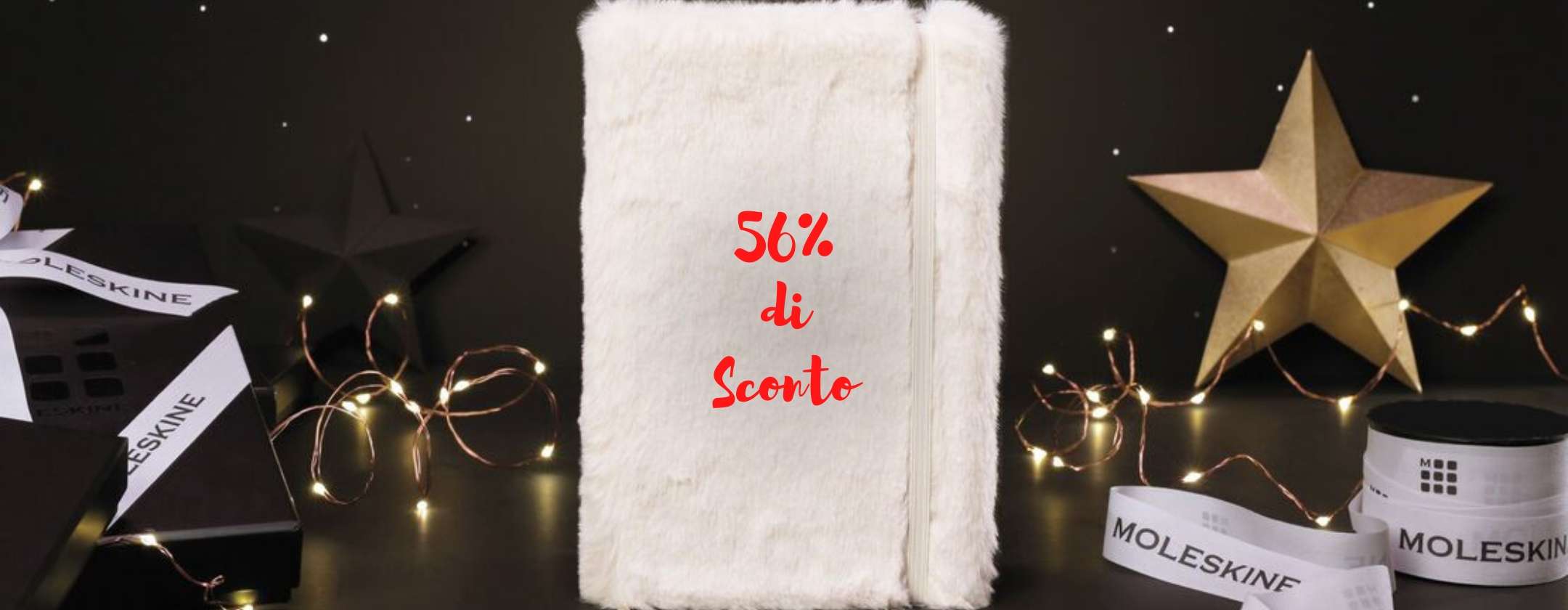 Moleskine, l'agenda perfetta 18 mesi, è in offerta al 56 di sconto