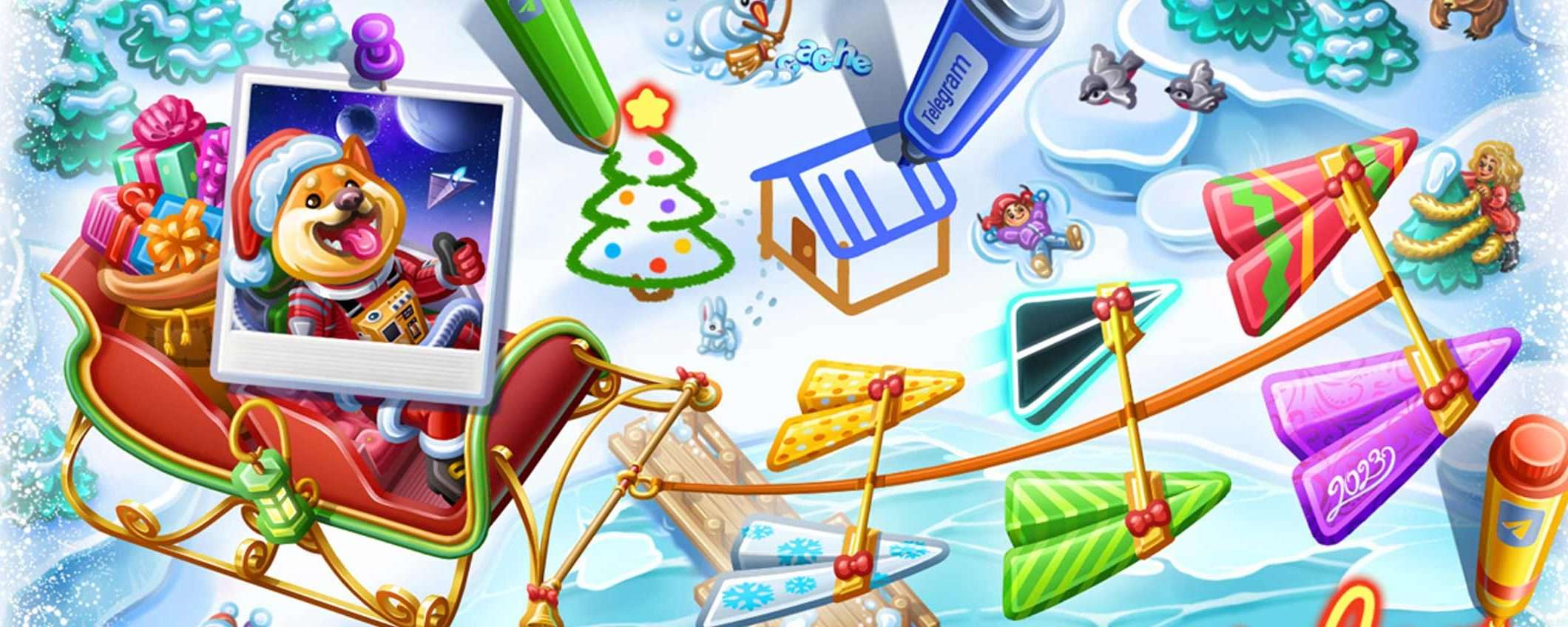 Telegram, nuovo aggiornamento con i media nascosti