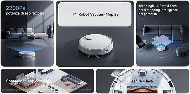 Il robot aspirapolvere Xiaomi Robot Vacuum-Mop 2S e le sue caratteristiche