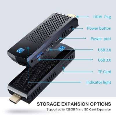 Mini PC Stick porte connessione