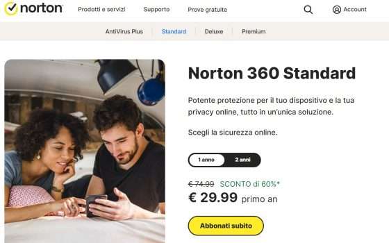 Norton 360 con VPN illimitata
